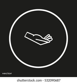 Brush hand icon