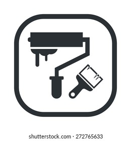 Brush icon. Brush icon.