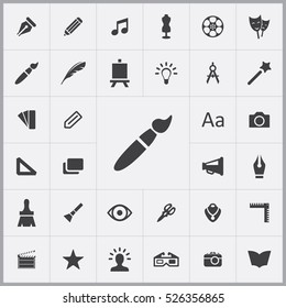 brush icon. art, design icons universal set for web and mobile