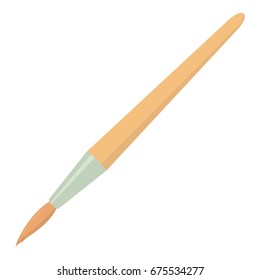 Brush icon. Cartoon illustration of brush vector icon for web isolated on white background