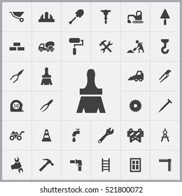 brush icon. construction icons universal set for web and mobile