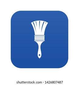 Brush icon digital blue for any design isolated on white vector illustration