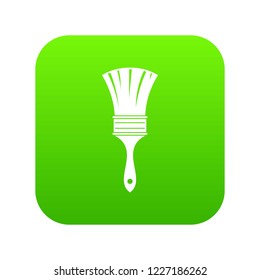 Brush icon digital green for any design isolated on white vector illustration