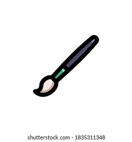 Brush Icon Filled Outline Art Illustration Logo Vector
