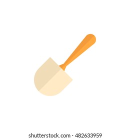 Brush icon in flat color style. Toilet sanitary cleaner wet bathroom