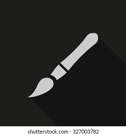 Brush Icon in a Flat Design