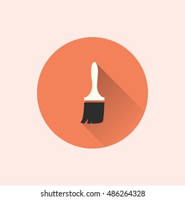 brush icon. flat style