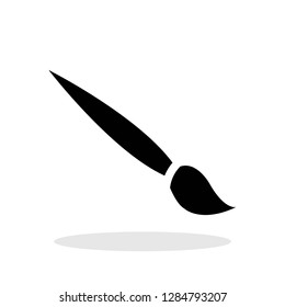 Brush icon in flat style. Art symbol for your web site design, logo, app, UI Vector EPS 10.