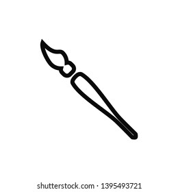 brush icon flat template  design 