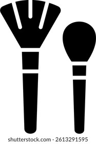 Brush Icon Glyph Vector Illustration
