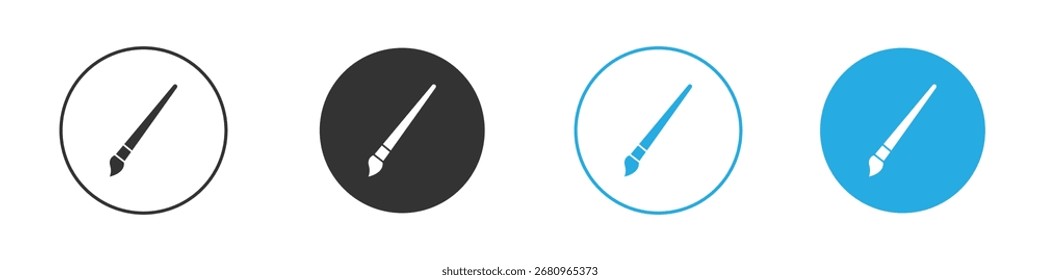 Brush icon. Graphic icon design template