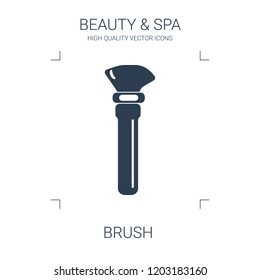 brush icon. high quality filled brush icon on white background. from beauty collection flat trendy vector brush symbol. use for web and mobile