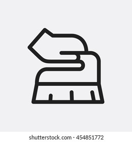 Brush icon illustration isolated vector sign symbol