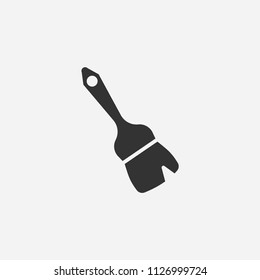 Brush icon illustration,vector paint sign symbol