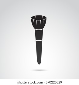 Brush icon isolated on white background. Vector art.