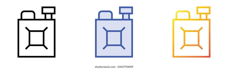 brush icon icon. Linear, Blue Fill and Gradient Style Design Isolated On White Background