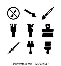 brush  icon or logo isolated sign symbol vector illustration - Collection of high quality black style vector icons

