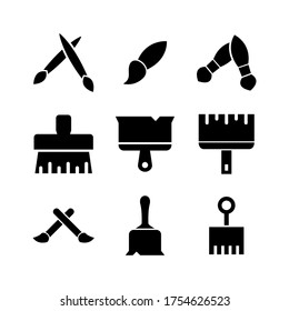 brush  icon or logo isolated sign symbol vector illustration - Collection of high quality black style vector icons
