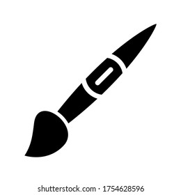 icono de pincel o logotipo símbolo de signo aislado ilustración vectorial de alta calidad estilo negro iconos vectoriales
