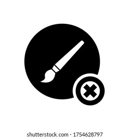 brush  icon or logo isolated sign symbol vector illustration - high quality black style vector icons
