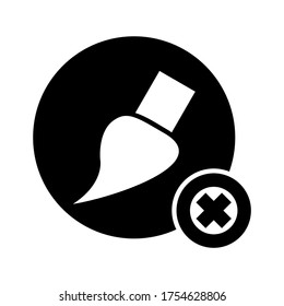brush  icon or logo isolated sign symbol vector illustration - high quality black style vector icons
