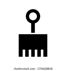 brush  icon or logo isolated sign symbol vector illustration - high quality black style vector icons

