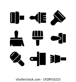 brush icon or logo isolated sign symbol vector illustration - Collection of high quality black style vector icons
