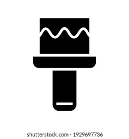 brush icon or logo isolated sign symbol vector illustration - high quality black style vector icons
