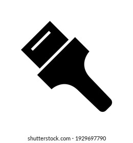icono de pincel o logotipo símbolo de signo aislado ilustración vectorial de alta calidad estilo negro iconos vectoriales
