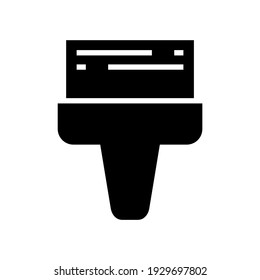 brush icon or logo isolated sign symbol vector illustration - high quality black style vector icons
