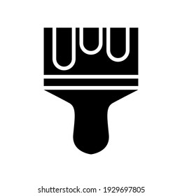 brush icon or logo isolated sign symbol vector illustration - high quality black style vector icons
