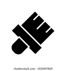 icono de pincel o logotipo símbolo de signo aislado ilustración vectorial de alta calidad estilo negro iconos vectoriales
