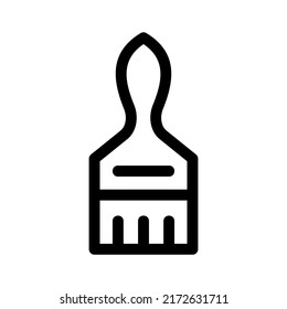 brush icon or logo isolated sign symbol vector illustration - high quality black style vector icons
