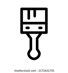 brush icon or logo isolated sign symbol vector illustration - high quality black style vector icons
