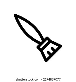 icono de pincel o logotipo símbolo de signo aislado ilustración vectorial de alta calidad estilo negro iconos vectoriales
