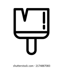 Pinselsymbol oder Logo einzeln auf Zeichensymbolen, Vektorgrafik - hochwertige Vektorsymbole mit schwarzem Hintergrund
