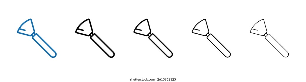 Brush icon Outline vector logo for web ui