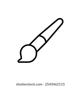 Icono de pincel Vector de contorno para Web ui