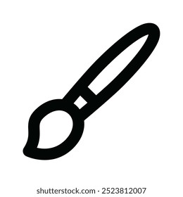 Brush icon. brush, paint brush, draw, painting, artist, art, ink, paint, canvas, tool. Vector icon illustration