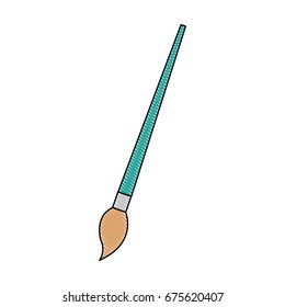 brush icon paint school supply creativity artistic