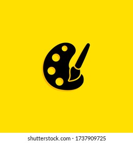Brush Icon. paint icon. Vector illustration EPS 10.