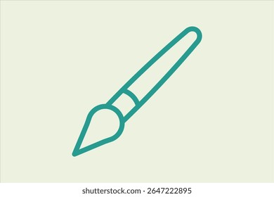 Brush icon. icon related to UI elements. suitable for web site, app, user interfaces,element, printable etc. line icon style. simple vector design editable