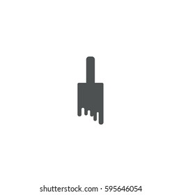 brush icon. sign design