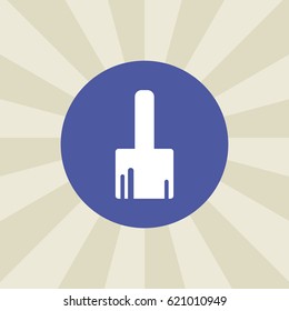 brush icon. sign design. background
