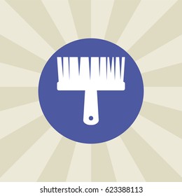 brush icon. sign design. background