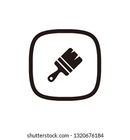 Brush icon sign symbol