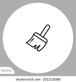 Brush icon sign vector,Symbol, logo illustration for web and mobile