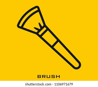 Brush icon signs