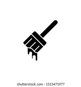 Brush icon. Simple glyph, flat vector of beauty icons for ui and ux, website or mobile application
