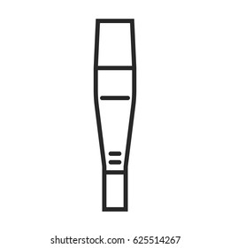 Brush icon in simple outline style. This icon are perfect for your websites and applications.